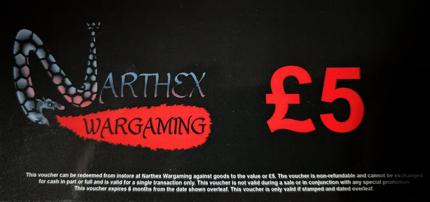 Narthex £5 Voucher - (Instore Product)