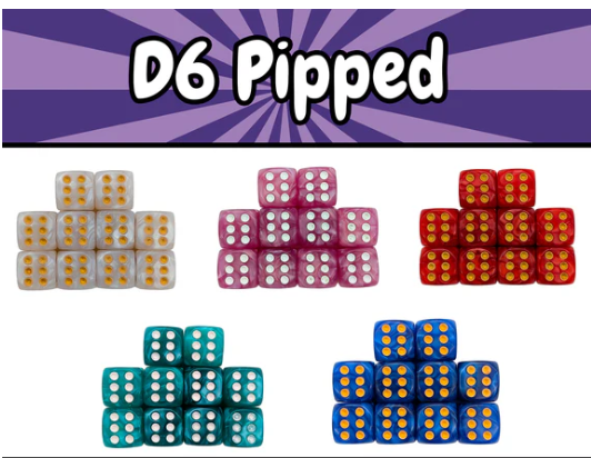 Dice Goblin 10 d6 Box!! (12mm pipped)