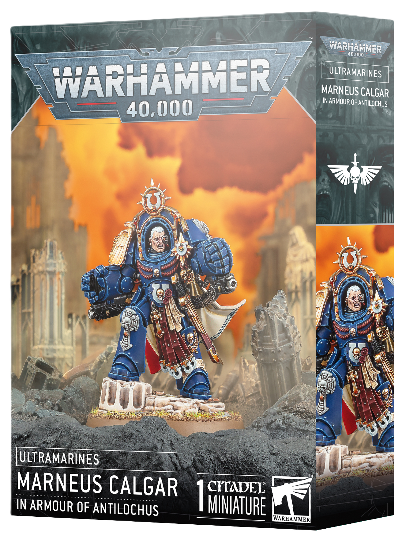 Ultramarines Marneus Calgar in Armour of Antilochus