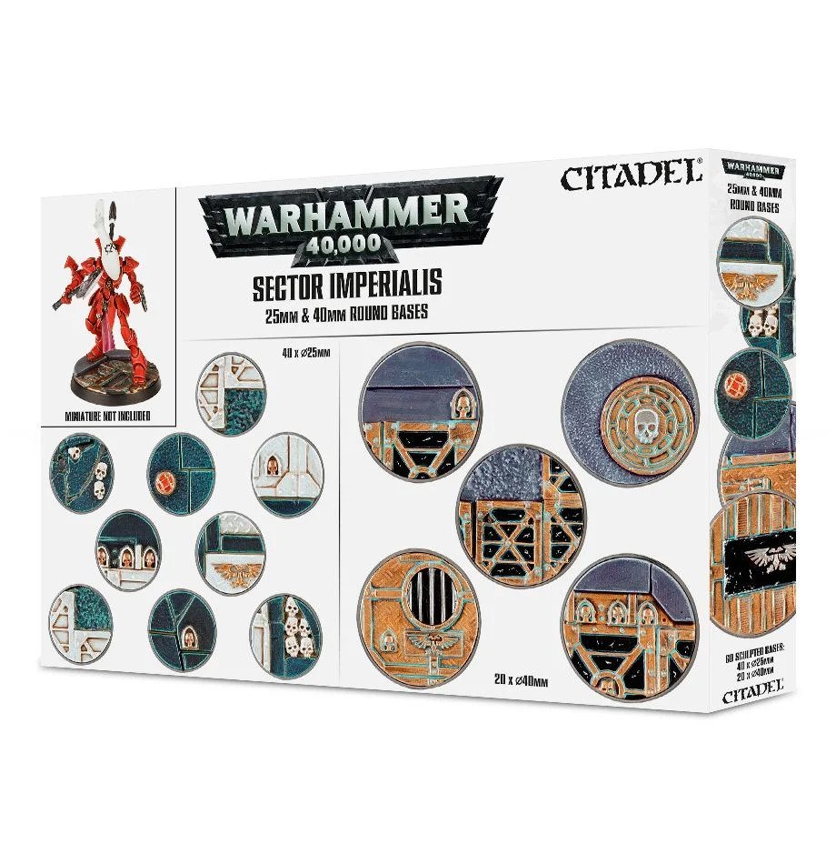 Citadel Sector Imperialis 25 & 40mm Round Bases