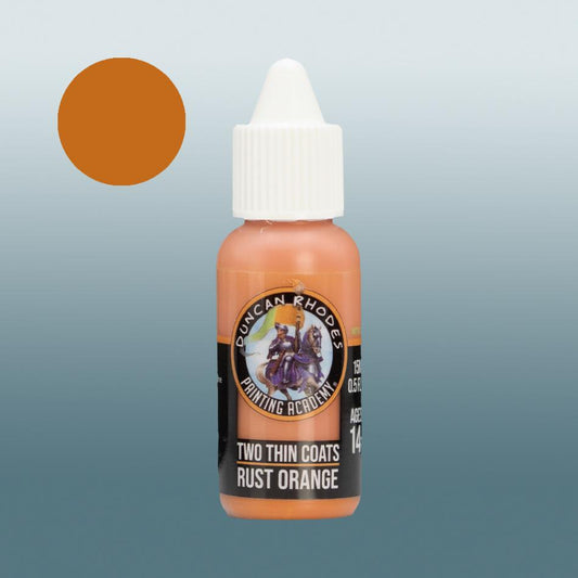 2 Thin Coats Rust Orange