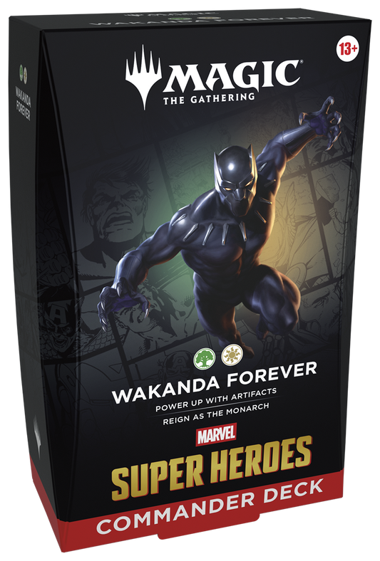 Magic: The Gathering: Marvel Super Heroes Commander Deck - Wakanda Forever - (Available instore 26th June)