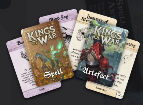 Kings of War Spell And Artefact Cards