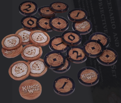 Kings of War Scenario & Objective Token Set