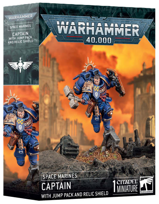 Space Marines Captain with Jump Pack & Relic Shield