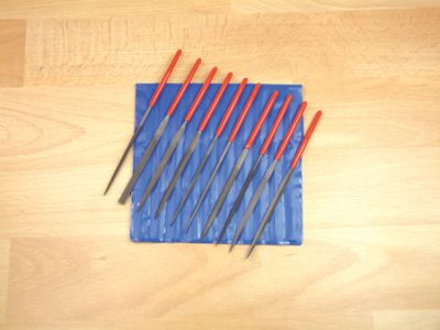 72510 Set of 10 Steel Needle Files in wallet