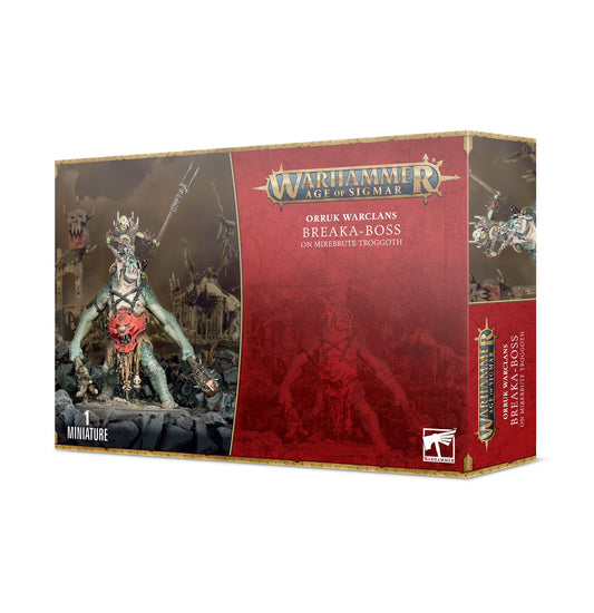 Orruk Warclans Breaker-boss on Mirebrute Troggoth